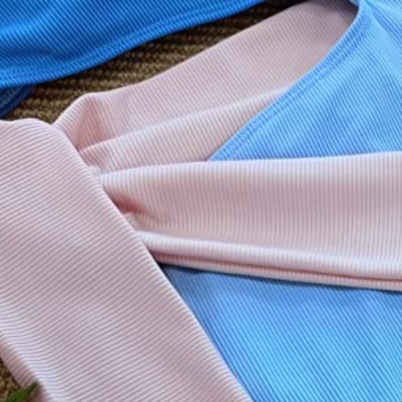 SPORLIKE Asymmetric Ribbed Color Block One-Piece Swimsuit  -  NEW WITH T… - Picture 8 of 10